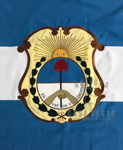 Bandera Ceremonia Prov De San Juan Premium Doble Escudo