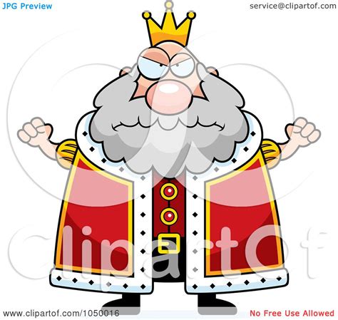 Royalty Free RF Clip Art Illustration Of A Mad Plump King By Cory