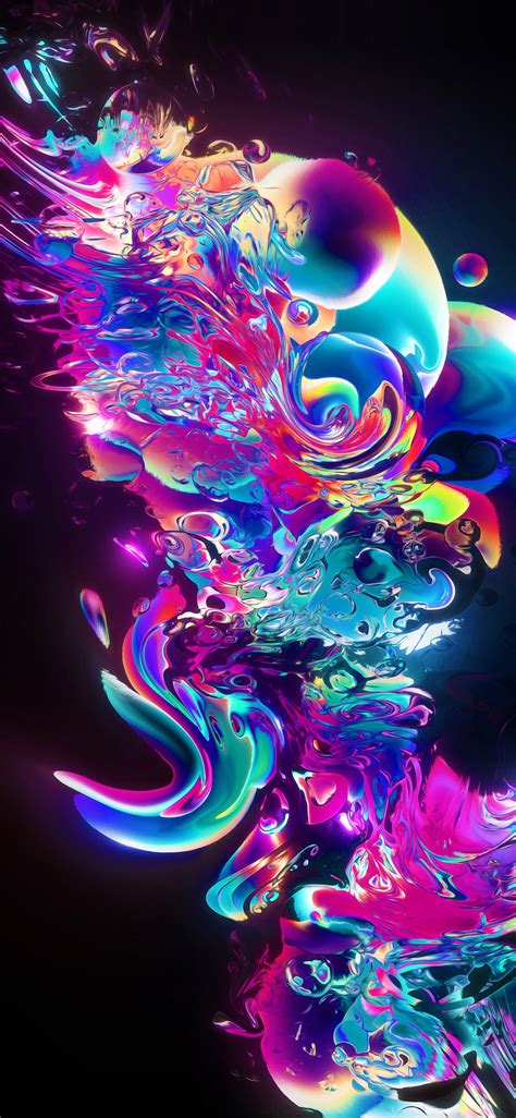 1125x2436 Aqueous Abstract Art Iphone Xsiphone 10iphone X Hd 4k