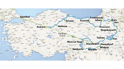Mappa geografica turchia (turchia), centrata sulle turchia vacanze in turchia. Turchia orientale, cartina del viaggio 2008 - PATRIZIA FABBRI