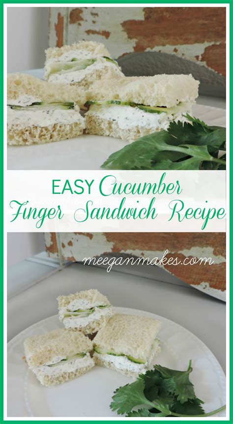 EASY Cucumber Finger Sandwich Recipe What Meegan Makes
