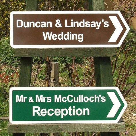 Personalised Wedding Reception Sign By England Signs