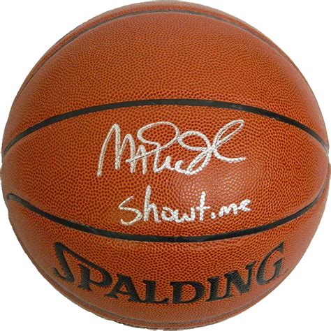 Magic Johnson Autographed Ball Spalding Indoor Outdoor W Showtime