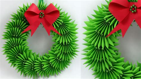 Colors Paper Easy Make Christmas Paper Wreath Paper Christmas Wreath