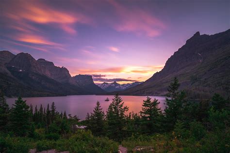 Destination Of The Day St Marys Lake Glacier National Park Montana