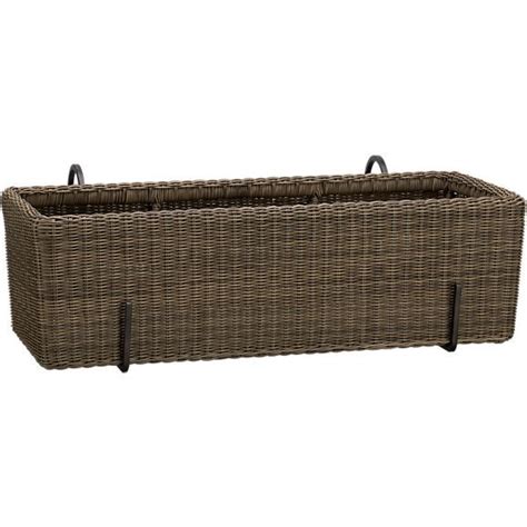 Moreover, it saves us space while providing additional aesthetics to our home. Costa Basket Rail Planter and Rail Hook in Garden, Patio | Crate and Barrel. This would be ...