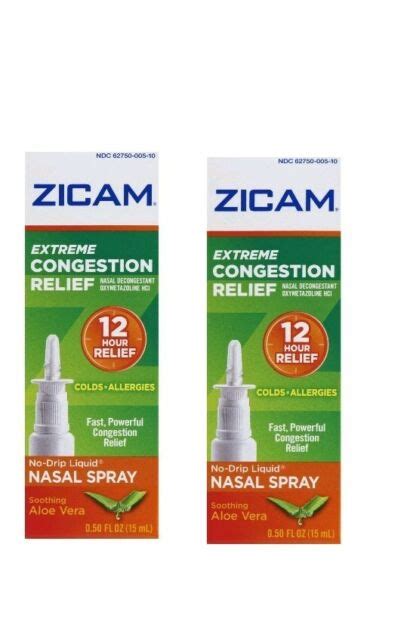 Zicam Extreme Congestion Relief Liquid Nasal Gel 050oz Pack Of 4 For Sale Online Ebay