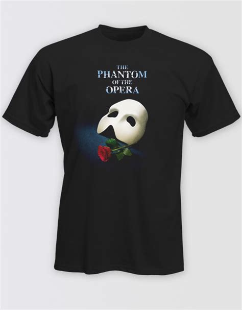 Phantom Of The Opera The Broadway Musical Mask And Rose T Shirt The
