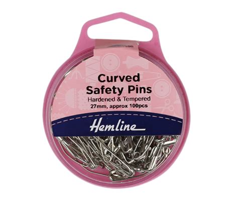 Hemline Curved Safety Pins 27mm Sew It