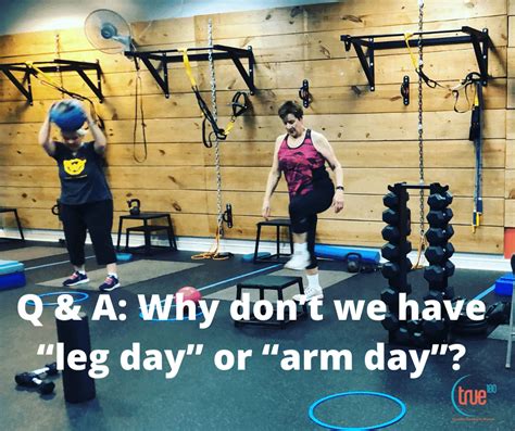 Q And A Why Dont We Have Leg Day Or Arm Day Women Only Personal
