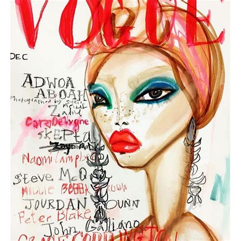 Fashion Illustration British Vogue British Vogue