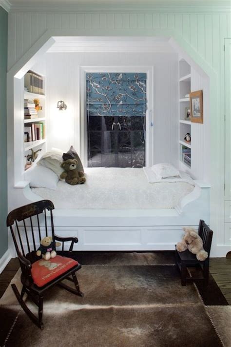 When i was little i desperately wanted a cozy bedroom nook to call my own — a room within a room where i could close the doors or curtains and be in a tiny world of my own. Built In Bed Alcove - boy's room - P2 Design | Built in ...