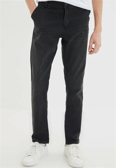 Trendyol Jeans Slim Fit Blackschwarz Zalandode