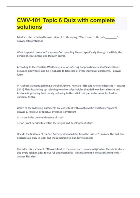 Cwv Topic 6 Quiz 47