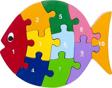 Choose from a huge kid's toys selection of the most wanted wooden puzzles in uae at best prices. AmazonSmile: Eco-friendly Wooden Fish Numbers Puzzle ...