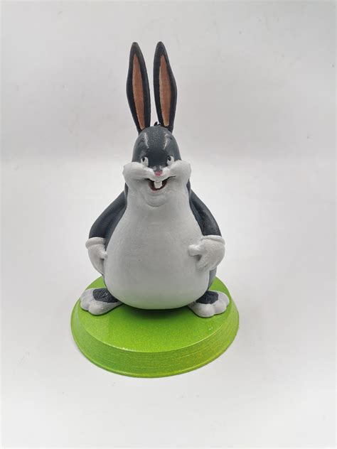 Big Chungus Bugs Bunny Meme Sculpture Figurine T Knowyourmeme Funny Looney Tunes Etsy