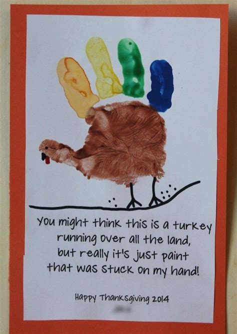 Cutest Handprint Turkey In The Land Thanksgiving Crafts Preschool