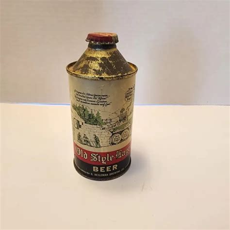 Vintage Old Style Lager Beer Steel Cone Top Can 50000 Picclick