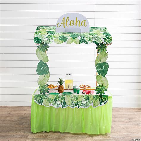 Luau Tabletop Hut Decorating Kit With Frame 2 Pc Oriental Trading