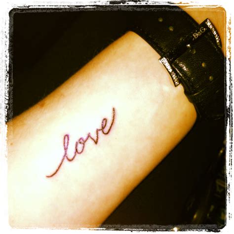 My Love Wrist Tattoo Love Wrist Tattoo Mini Tattoos Tattoos