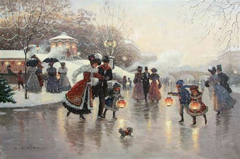 Skating Painting By Christa Kieffer Artist Art High Society