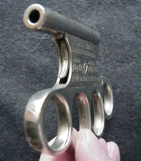 Vintage Brass Knuckles Gun Barnorama