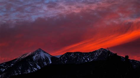 2560x1440 Mountains Sky Sunset Snow 5k 1440p Resolution Hd 4k