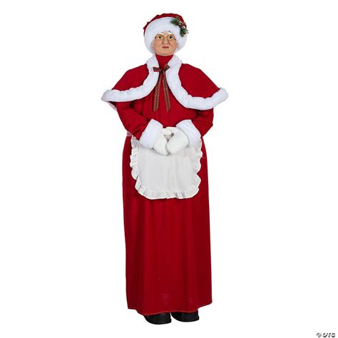 standing mrs claus christmas decoration