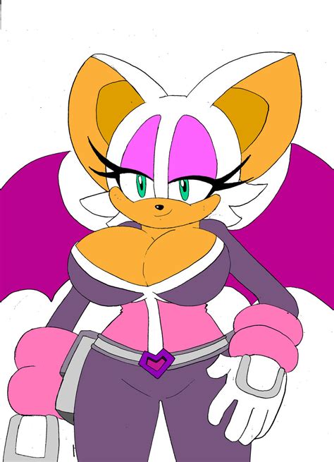 Rouge Sonic Heroes Outfit Flat Colors By Dreamcastzx On Deviantart