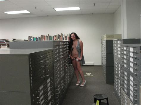 Nude Friend Lil Emily Back At The Library July 2010