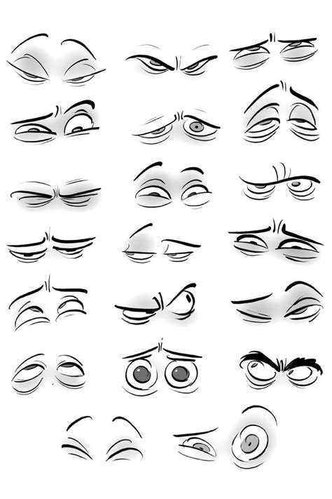 Cartoon Eye Expressions Eye Expressions Drawing Expressions Face