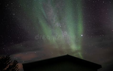 Northern Lights Over Iceland Stock Photo Image Of Stars Nature