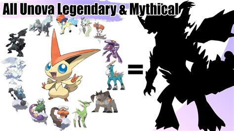 All Unova Legendary And Mythical Pokémon Fusion All Pseudo Legendary
