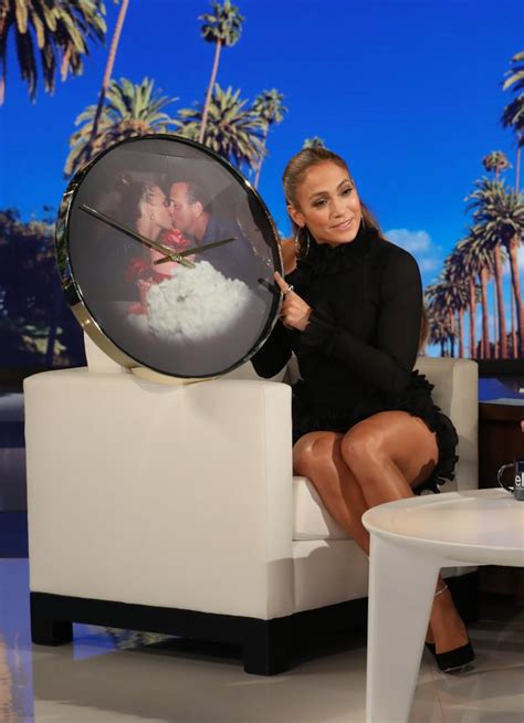 Jennifer Lopez Black Cutout Dress On Ellen Popsugar Fashion