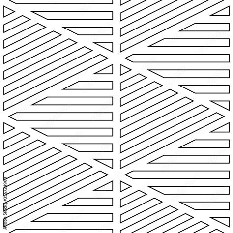 Black Diagonal And Horizontal Lines Contours On White Background