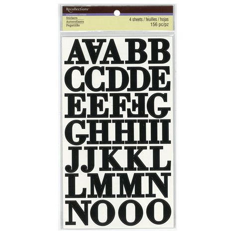 Find The Black Alphabet Stickers By Recollections™ At Michaels