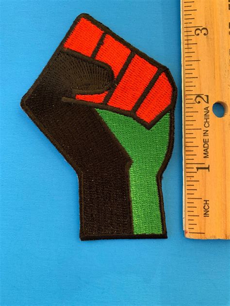 Power Fist Black Lives Matter Blm Embroidered Patch Iron On Sew Pan