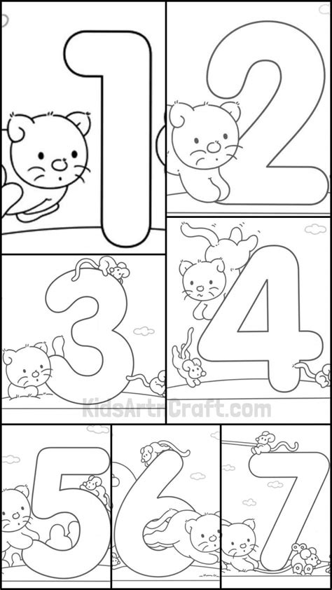 Color The Number 1 Preschool Number Worksheet Worksheets Library