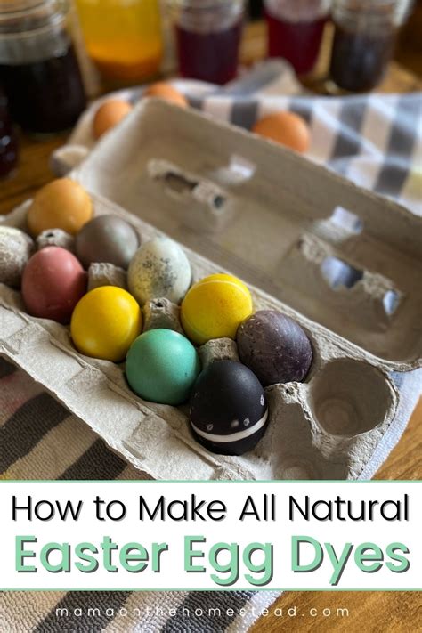 How To Make Natural Easter Egg Dyes 20 Recipes Mama On The Homestead