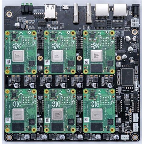 Raspberry Pi Cm4 Cluster Mini Itx Board 6 Rpi Cm4 Supported
