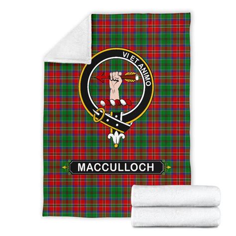 Macculloch Mcculloch Crest Tartan Blanket Tartan Home Decor