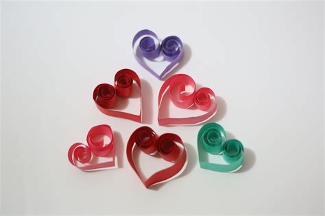 How To Make Curled Paper Hearts 4 Steps With Pictures