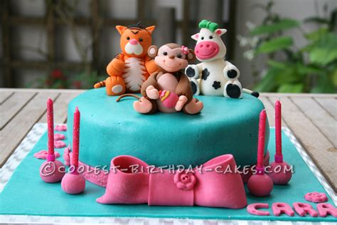 Little Animals Birthday Cake Animal Birthday Cakes Birthday Cake