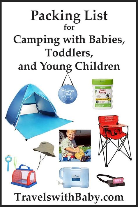 Packing List For Camping With Babies Toddlers And Young Children