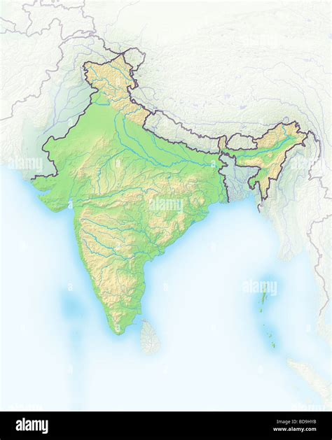 Mapa En Relieve De La India Vrogue Co