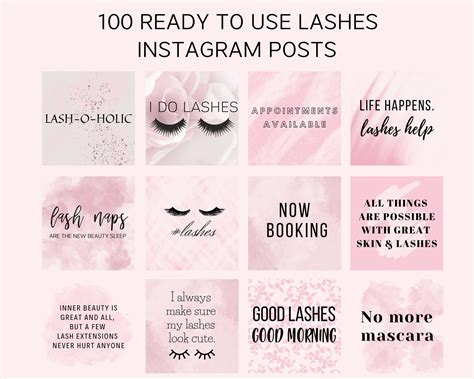Lash Tech Instagram Post Lash Quotes Lash Artist Social Etsy Australia