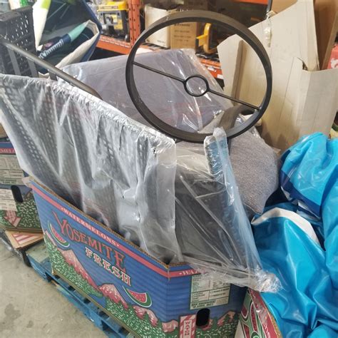 Dining sets, beds, study tables & more traits : PALLET OF RETURNED PATIO FURNITURE, CUSHIONS, NIGHTSTAND ...
