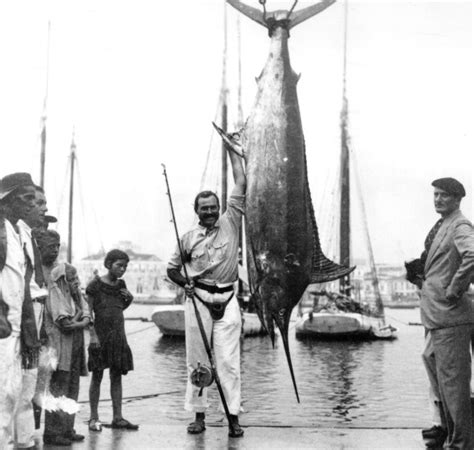 20 Amazing Photographs Of Ernest Hemingway Posing With Big Fishes