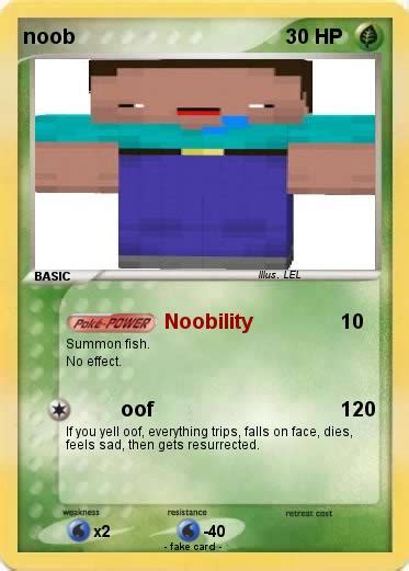 Pokémon Noob 1090 1090 Noobility My Pokemon Card