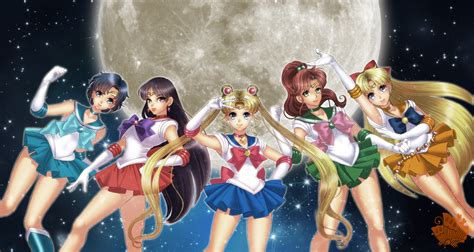 Safebooru 5girls Aino Minako Bangs Bishoujo Senshi Sailor Moon Black